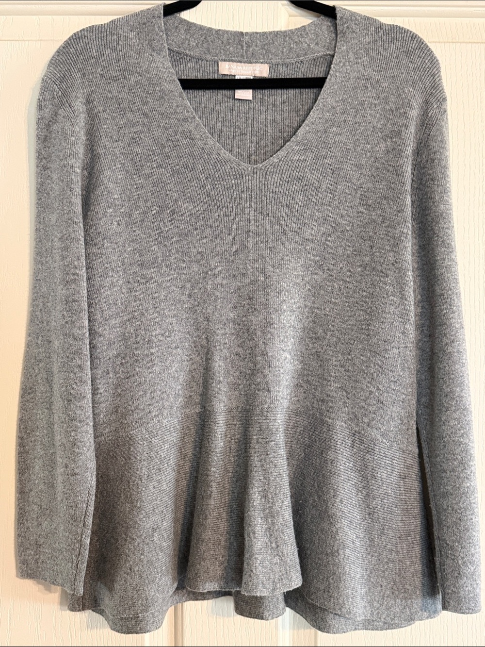 Banana Republic Gray Peplum Sweater